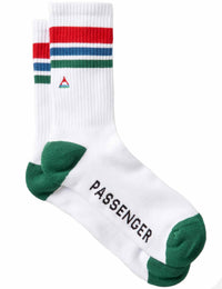 Midweight Crew Socks - White