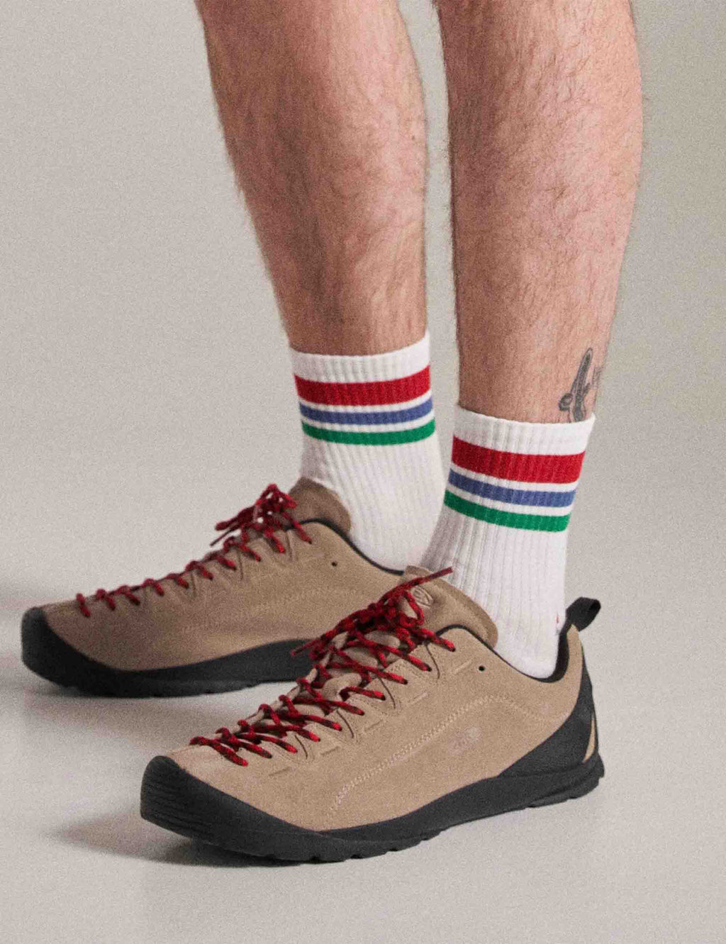 Midweight Crew Socks - White