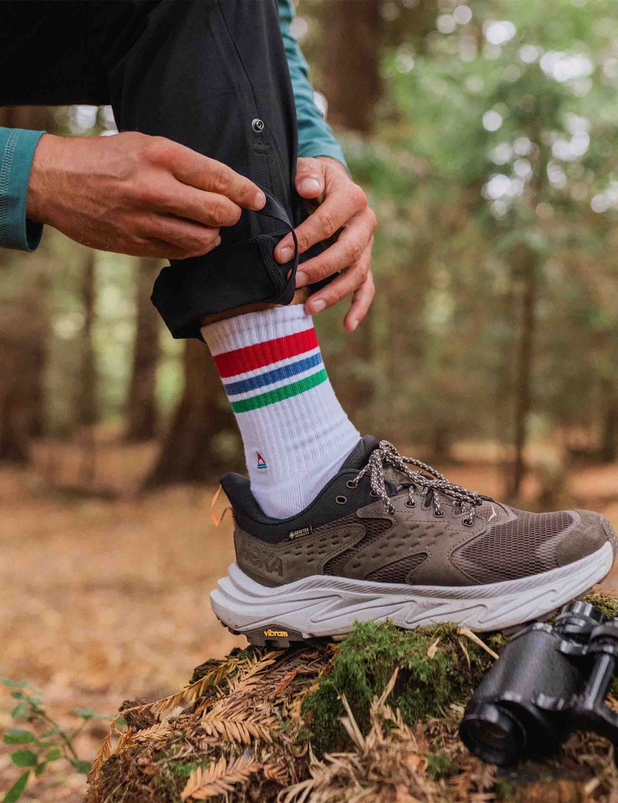 Passenger Midweight Crew Socks - White