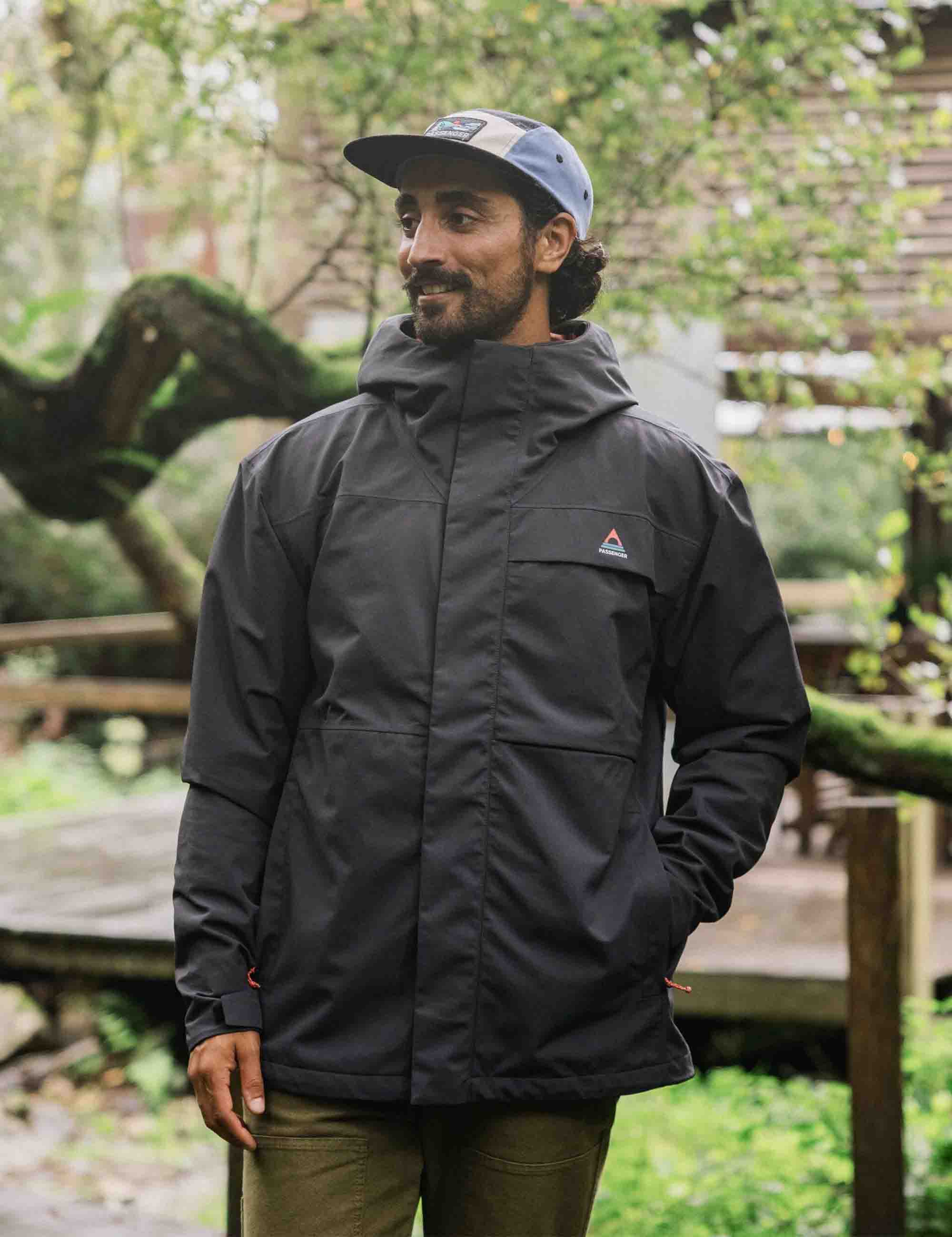 Passenger Overland Waterproof Jacket - Black