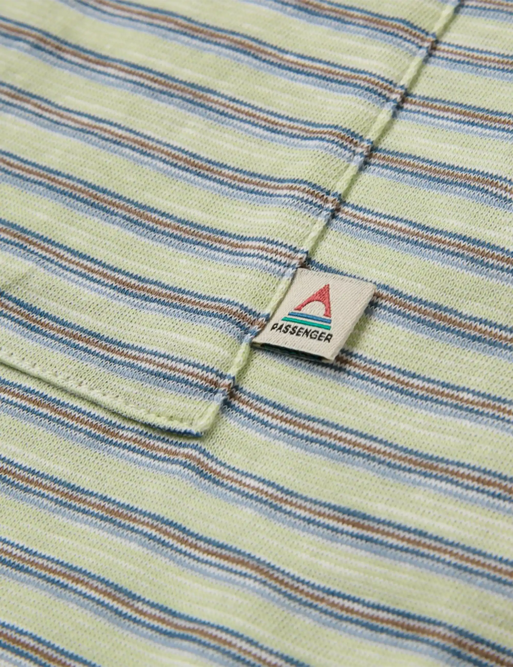 Sunscape Stripe Pocket T-Shirt - Seafoam