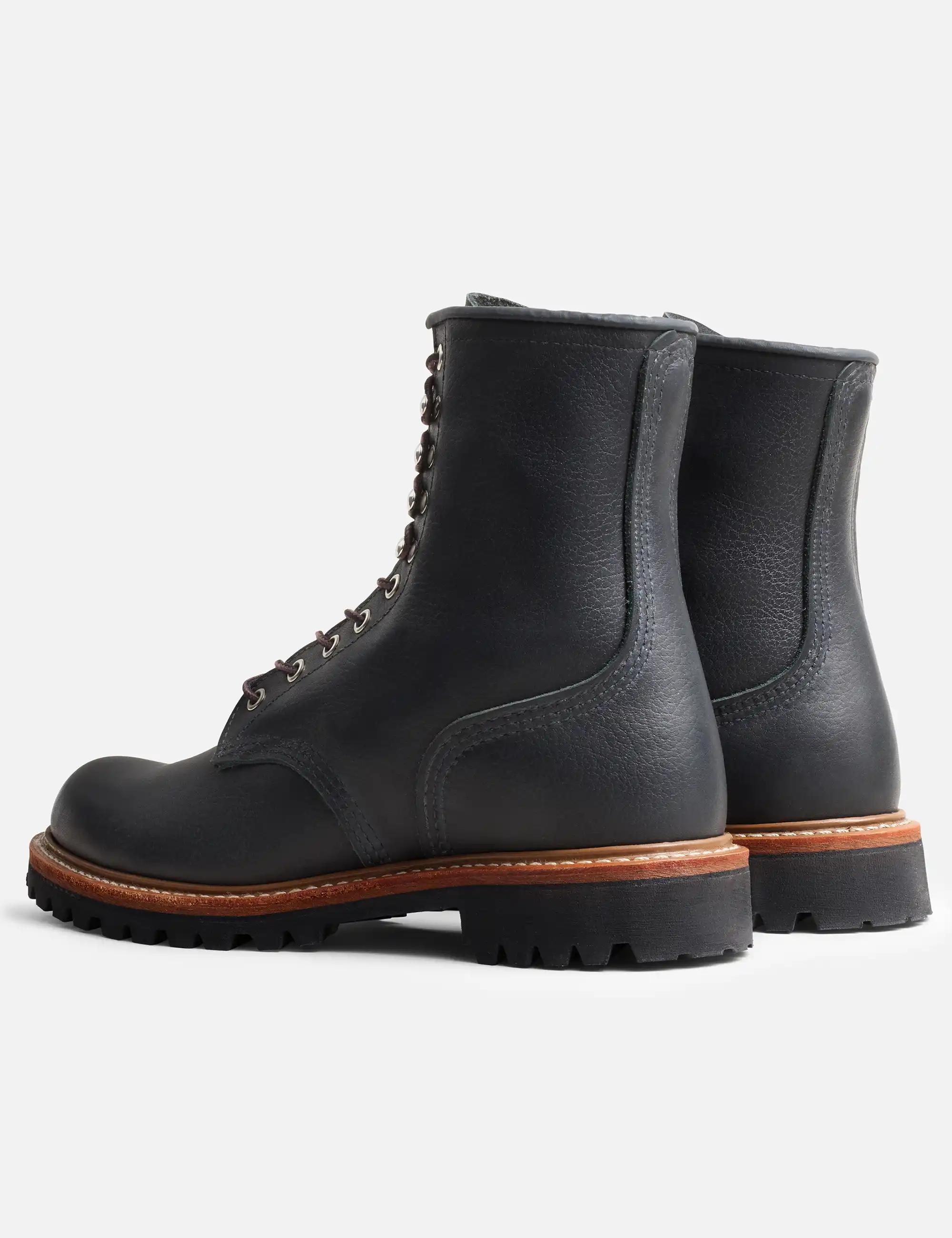 Red Wing 4501 Heritage 8" Logger Boot - Black Oil Slick Leather