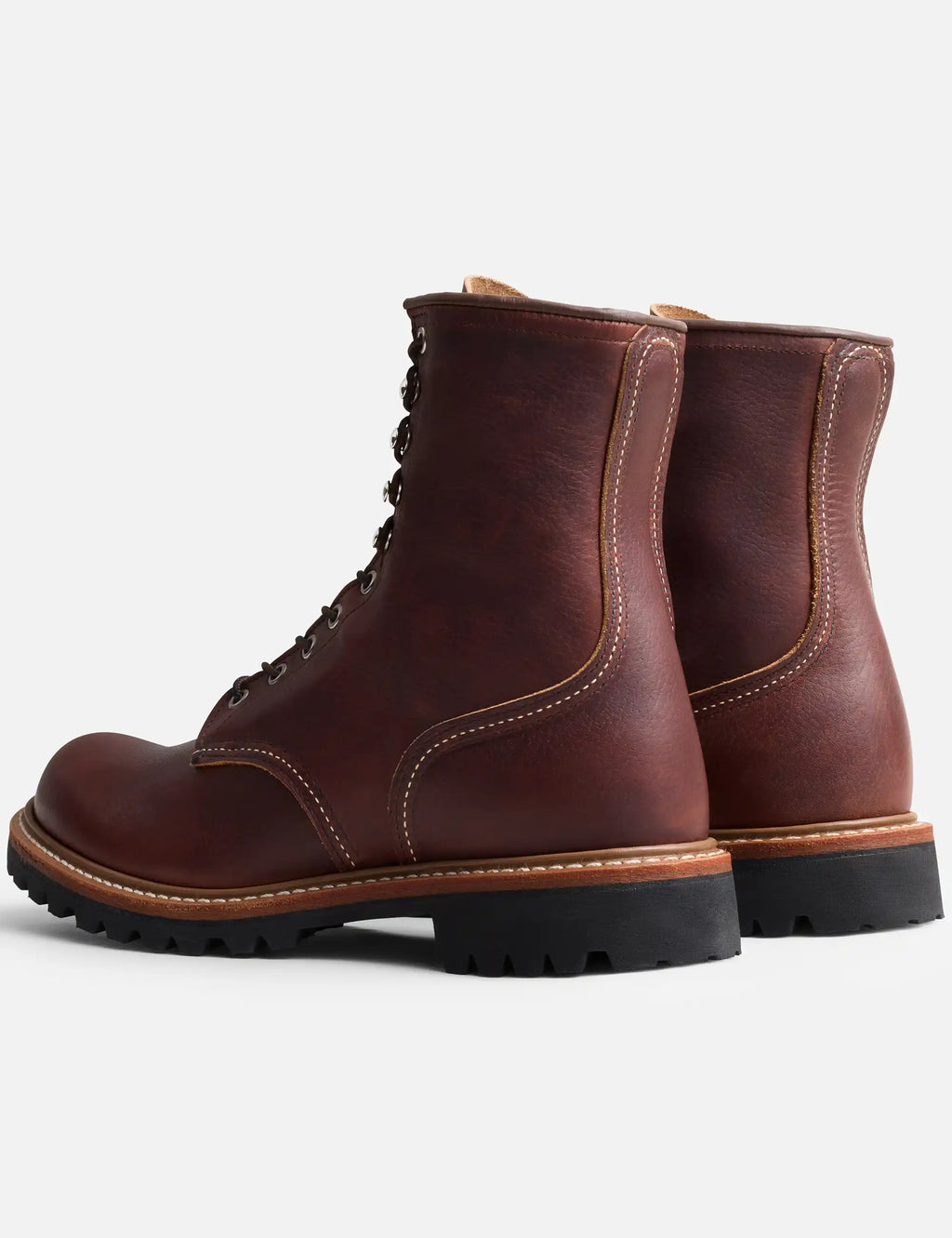 4585 Heritage 8" Logger Boot - Briar Oil Slick Leather
