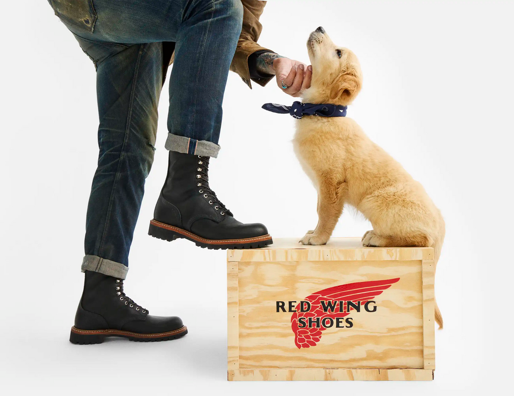 4501 Heritage 8" Logger Boot - Black Oil Slick Leather