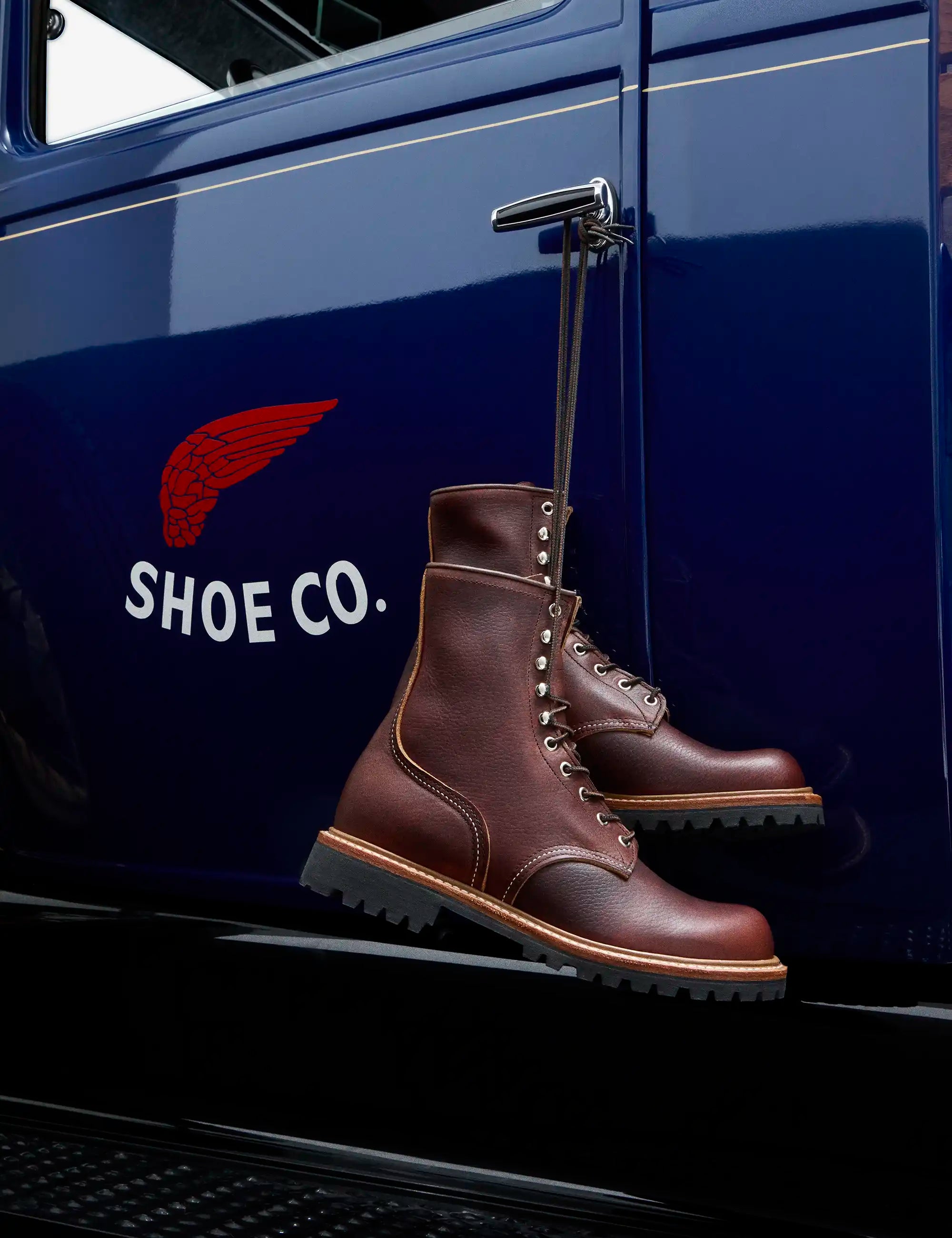 Red Wing 4585 Heritage 8" Logger Boot - Briar Oil Slick Leather