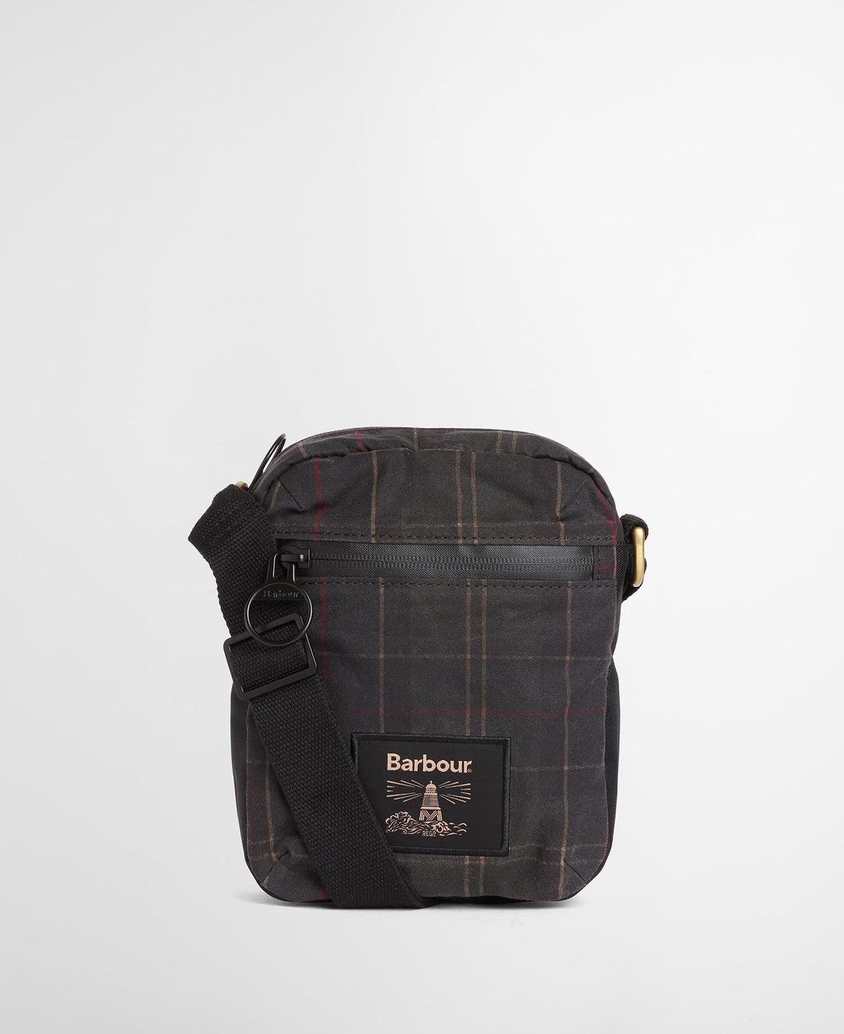 Barbour Field Tartan Wax Crossbody Bag - Dark Classic Tartan