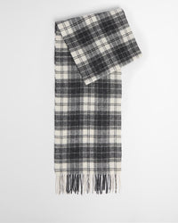 Tartan Lambswool Scarf - Monochrome Tartan