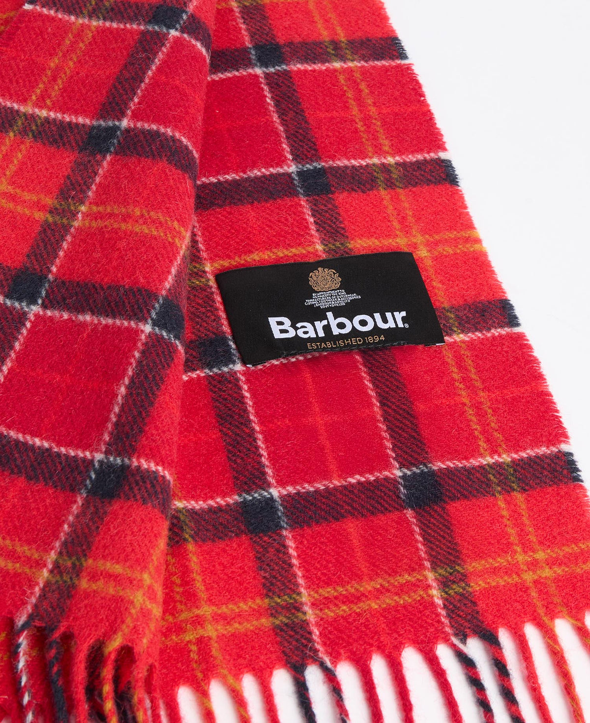 Barbour Tartan Lambswool Scarf - Cardinal Tartan