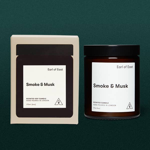 Soy Wax Candle 170ml (6oz)- Smoke & Musk