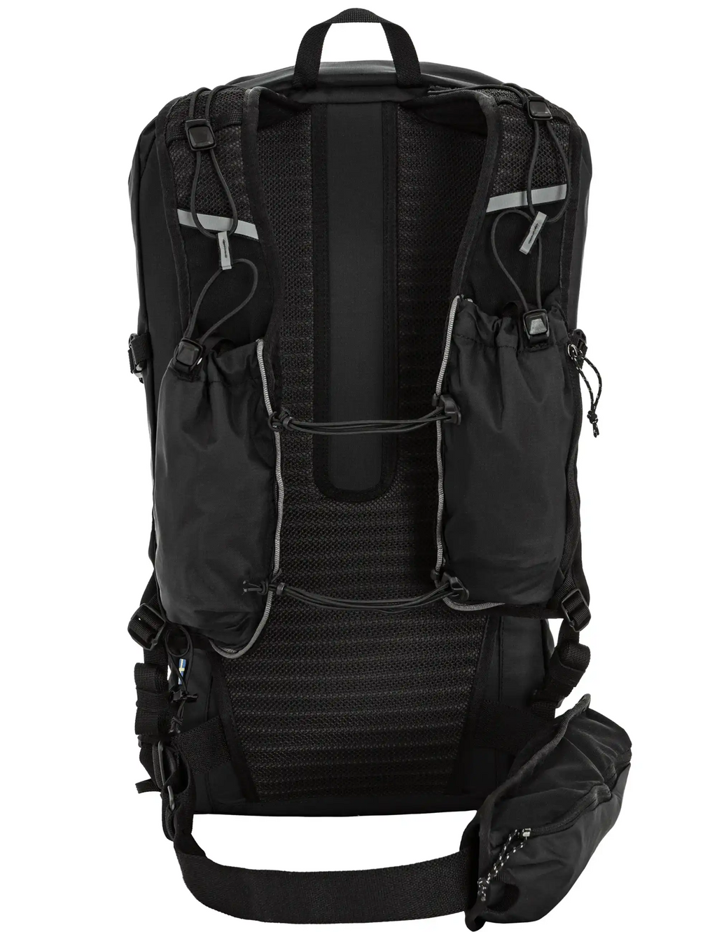 20L hiking backpack, back view with adjustable straps and mesh back panel