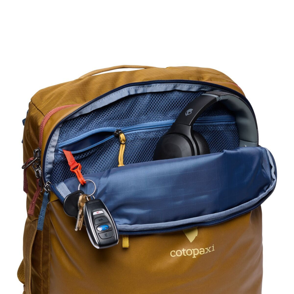 Cotopaxi Allpa 35L Travel Pack in Bronze, front view