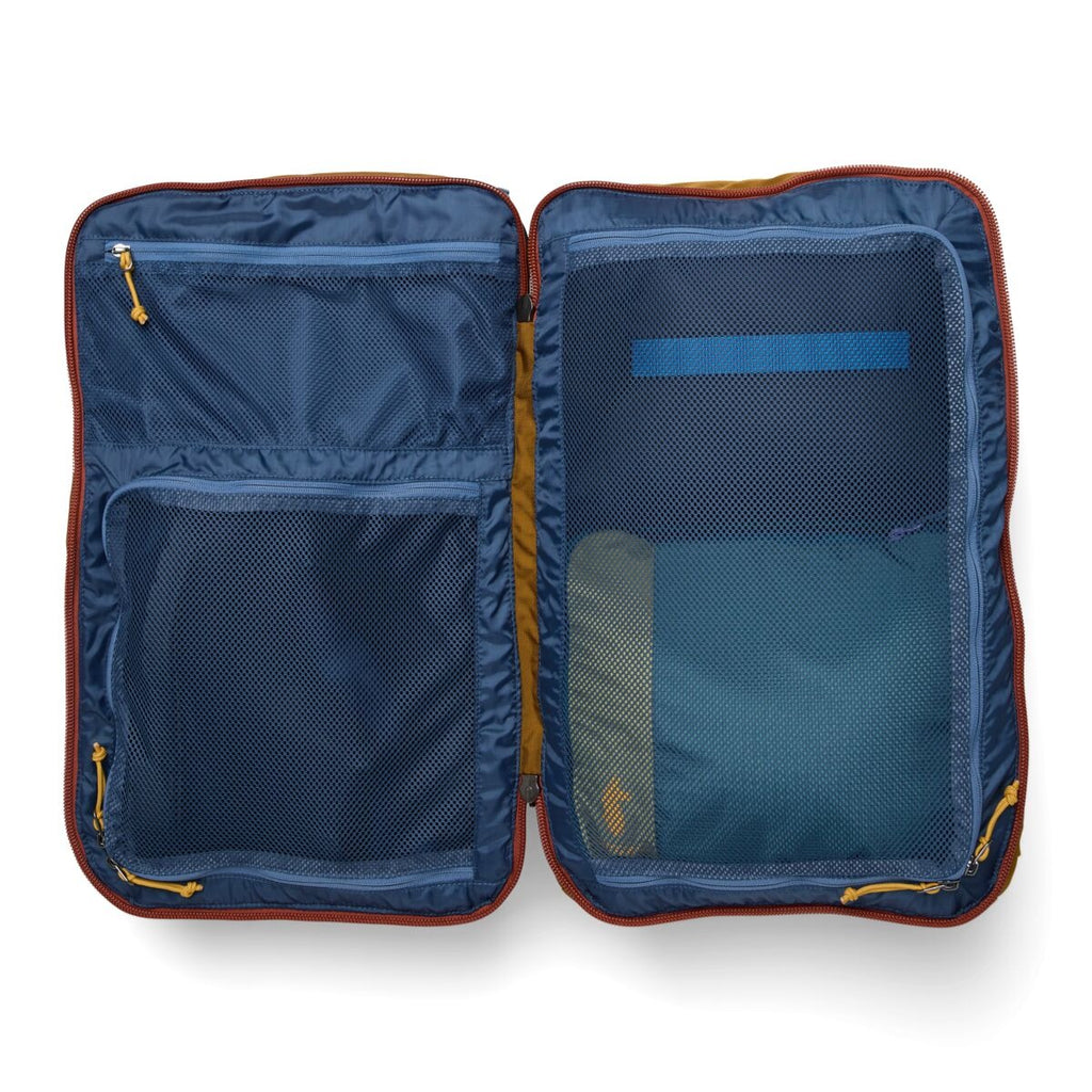 Cotopaxi Allpa 35L Travel Pack in Bronze, detail view