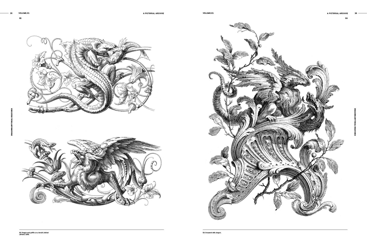 Vault Editions UK Dragons & Mythical Creatures, an Image Archive