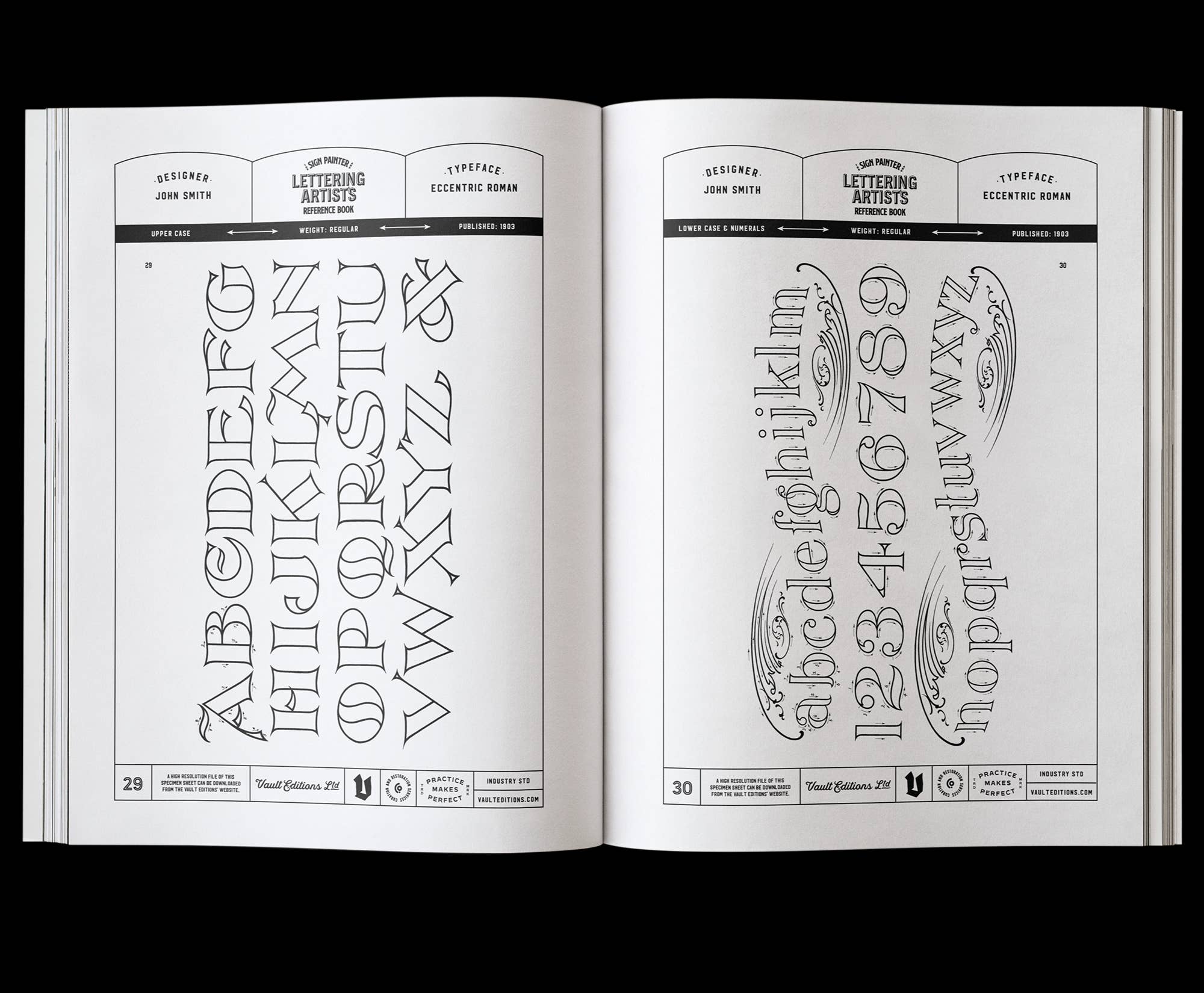 Sign Painter & Lettering Artist Reference Book by Kale James