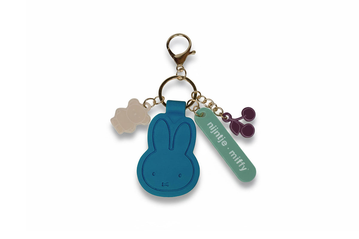 S-c Brands Distribution AP Junior Miffy Aquamarine Bag Charm - 13 x 9 x 0.5 cm