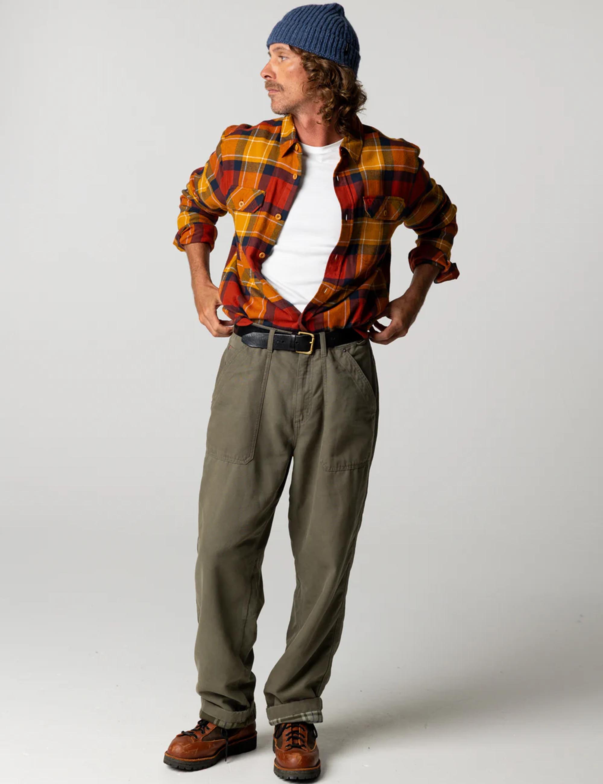 Finisterre Beardsmore Shirt - Terracotta Check
