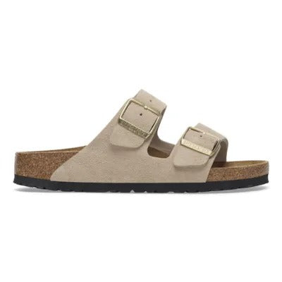 Birkenstock Women's Arizona Suede Sandals - Sandcastle (Narrow Fit)