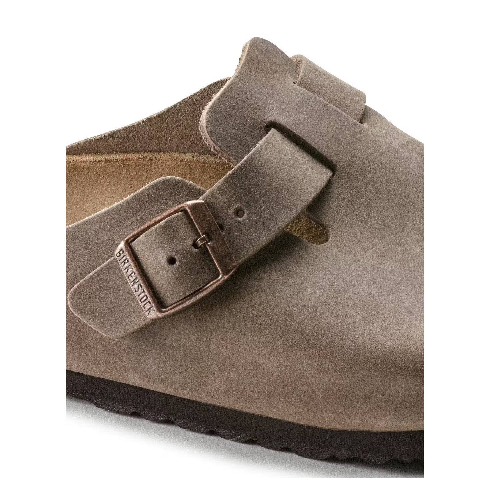Birkenstock Boston Oiled Leather Narrow Sandals - Tobacco Brown