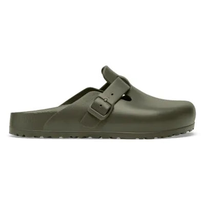 Birkenstock Boston EVA Sandals in Khaki - side profile