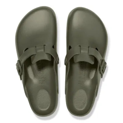 Birkenstock Boston EVA Sandals in Khaki - from above