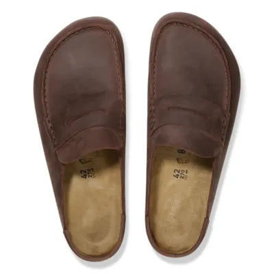 Birkenstock Naples Wrapped Leather Mules - Oiled Habana (Regular Fit)