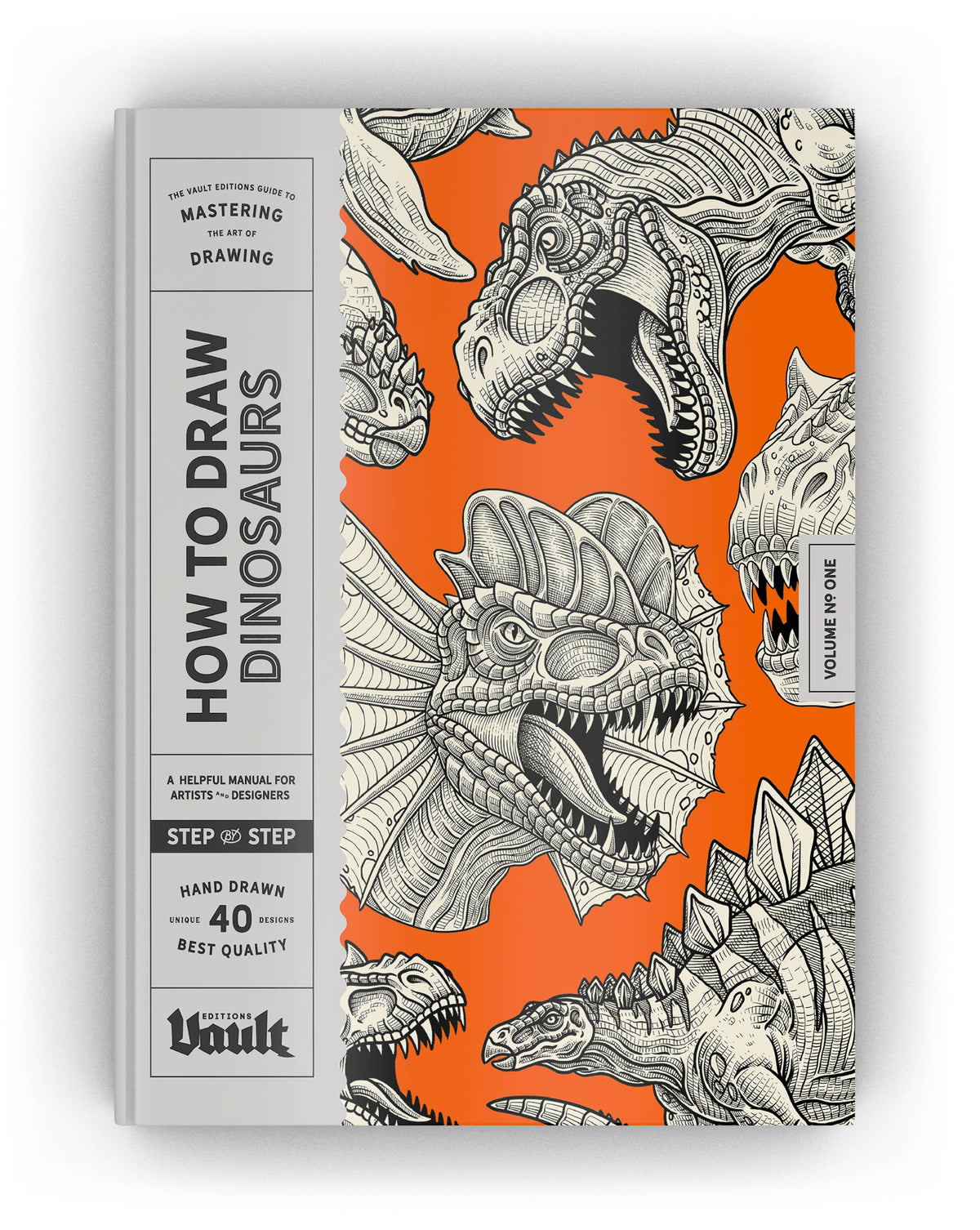 Vault Editions UK How to Draw Dinosaurs, a Step by Step Guide for Beginners