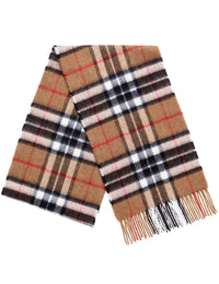 Camel Thompson Merino Wool Tartan Scarf