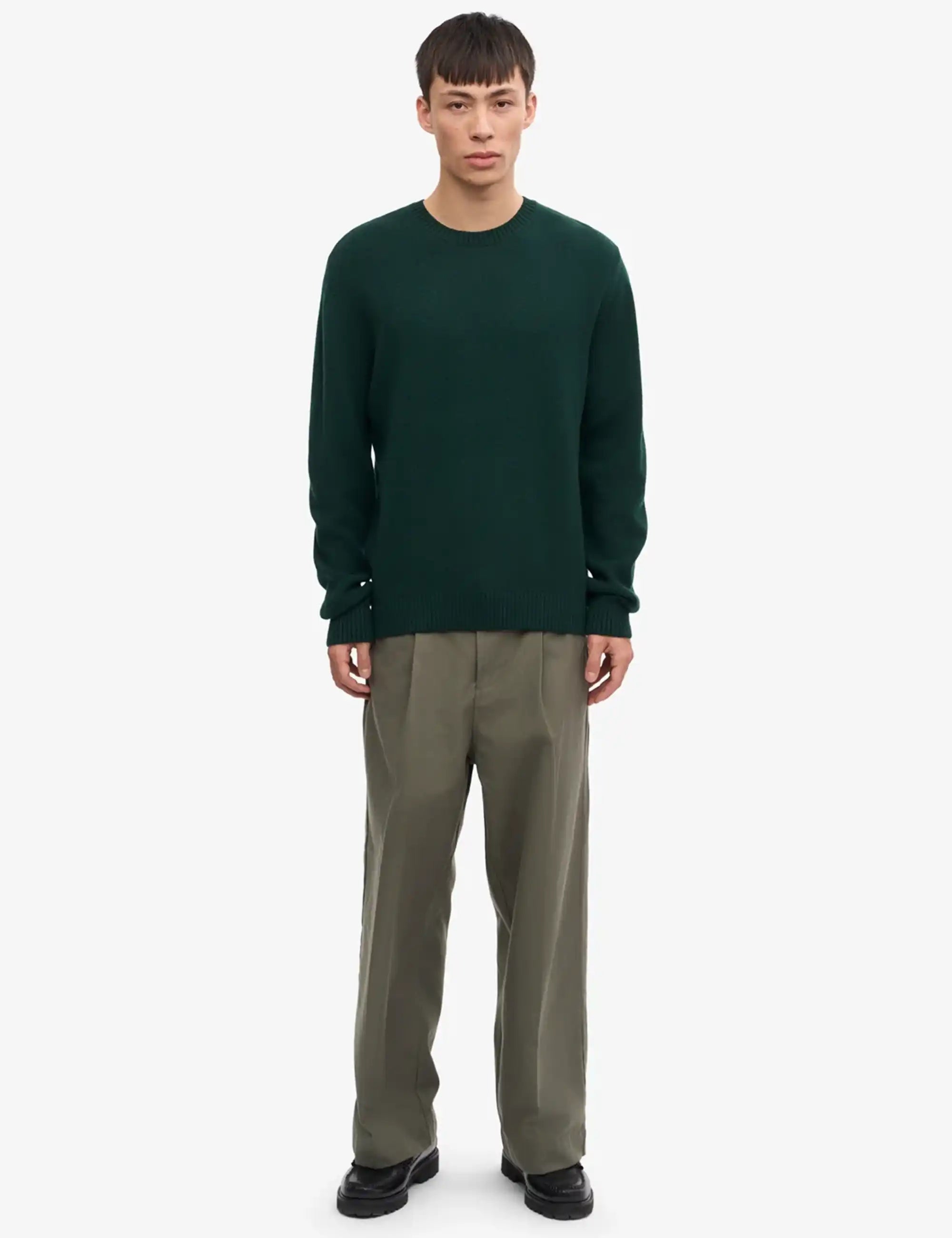 Colorful Standard Classic Merino Wool Crew Sweater - Emerald Green