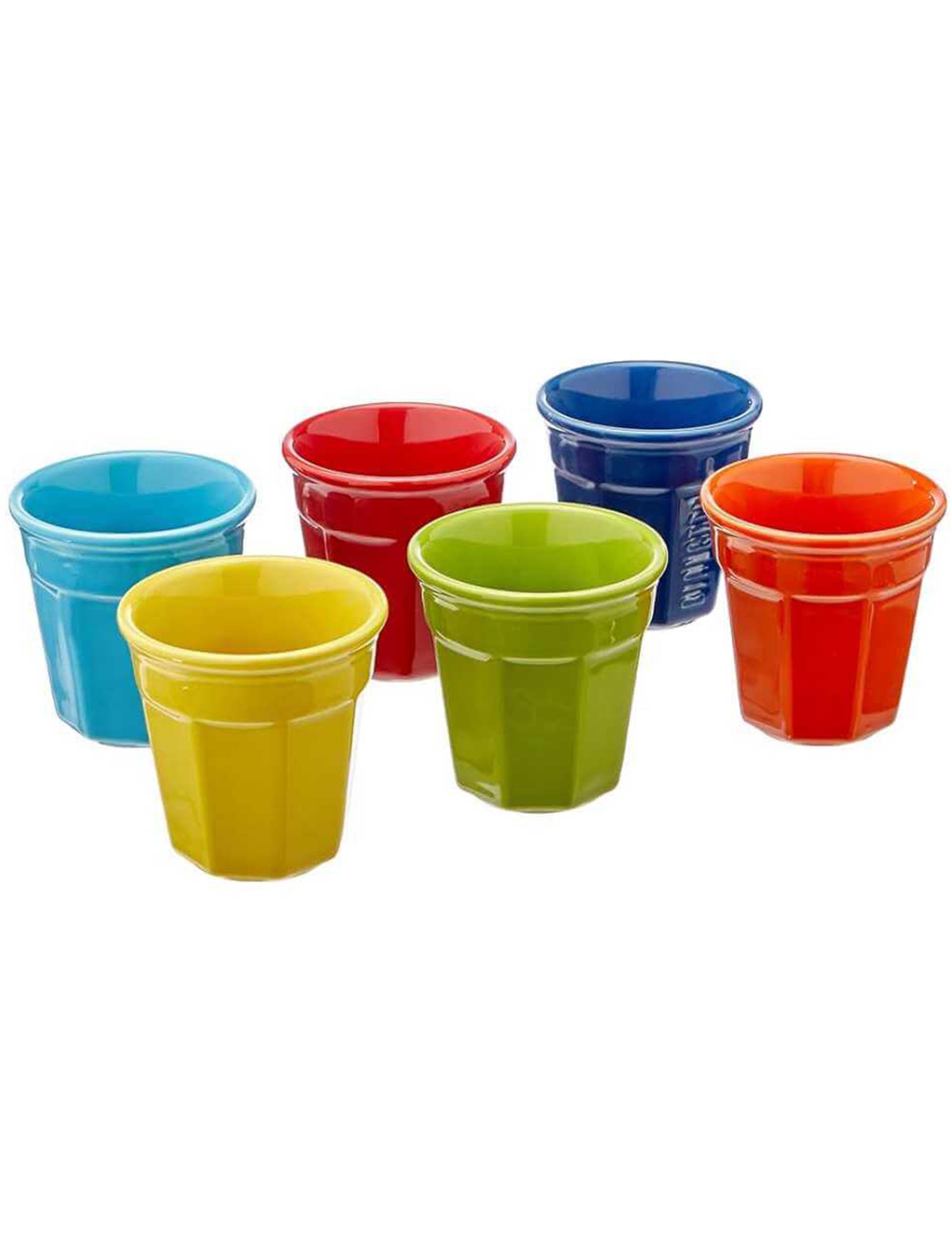 Bialetti Colour Espresso Cups (6pk) - Multicolour