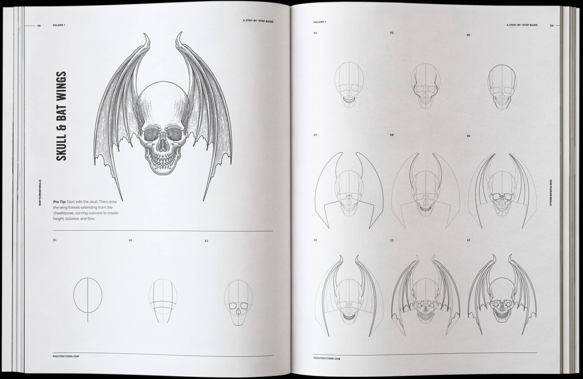 How to Draw Skulls Book by James Kale