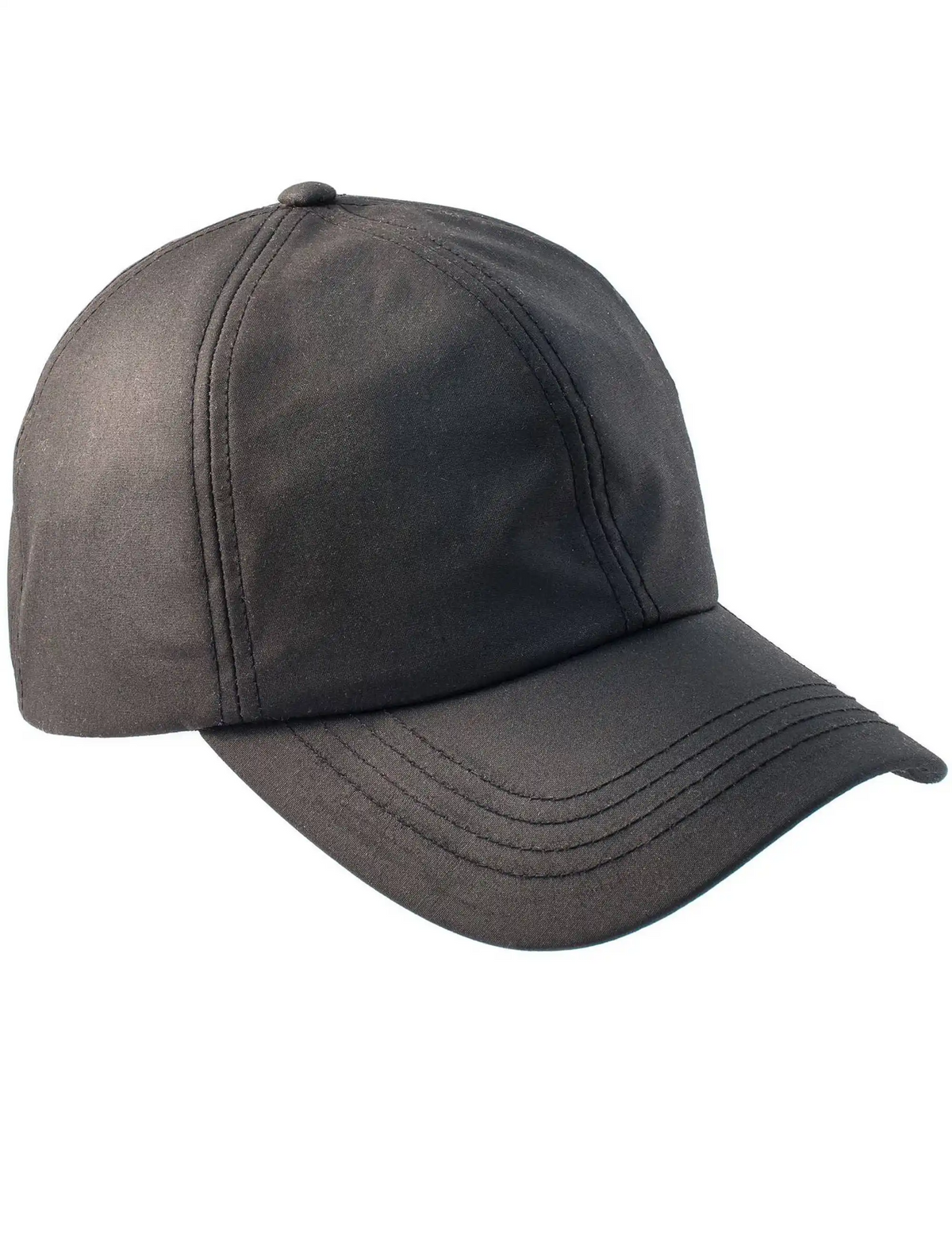 Heather Hats & Accessories Darley Wax Baseball Cap - Black