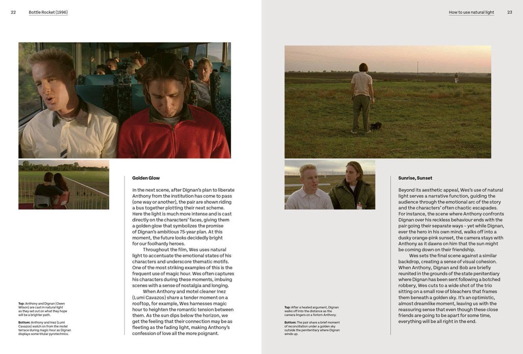 Open book pages with two-column text and portrait photos
