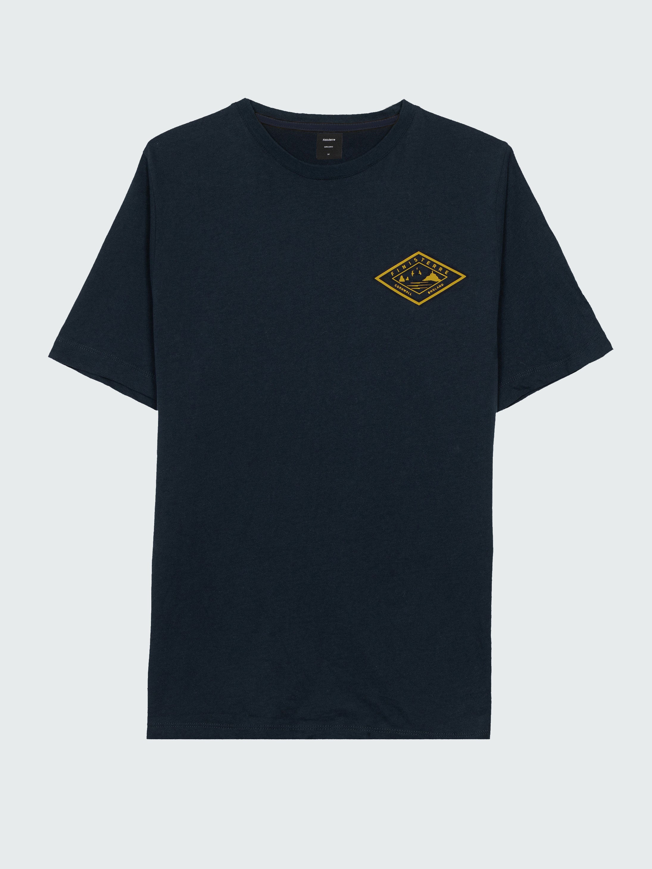 Finisterre Diamond Logo T-Shirt - Navy