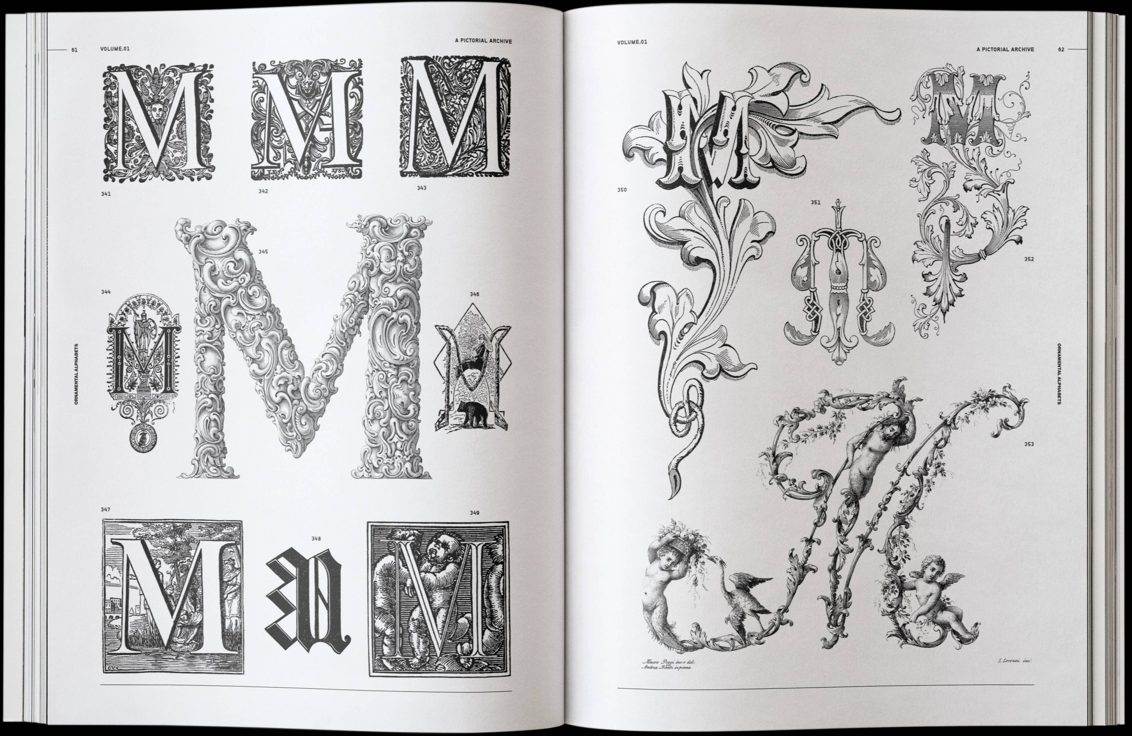 Vault Editions Ornamental Lettering: Initials & Decorative Alphabets Book by James Kale