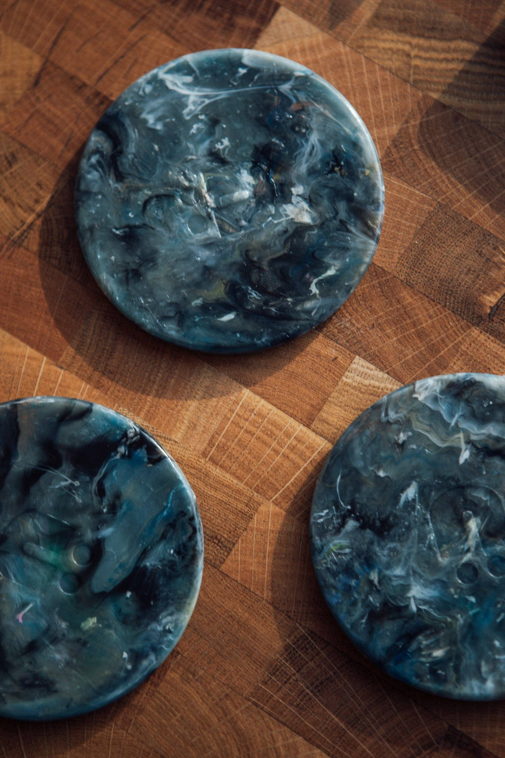Recycled Plastic Coasters (Set of 2) -  Marble