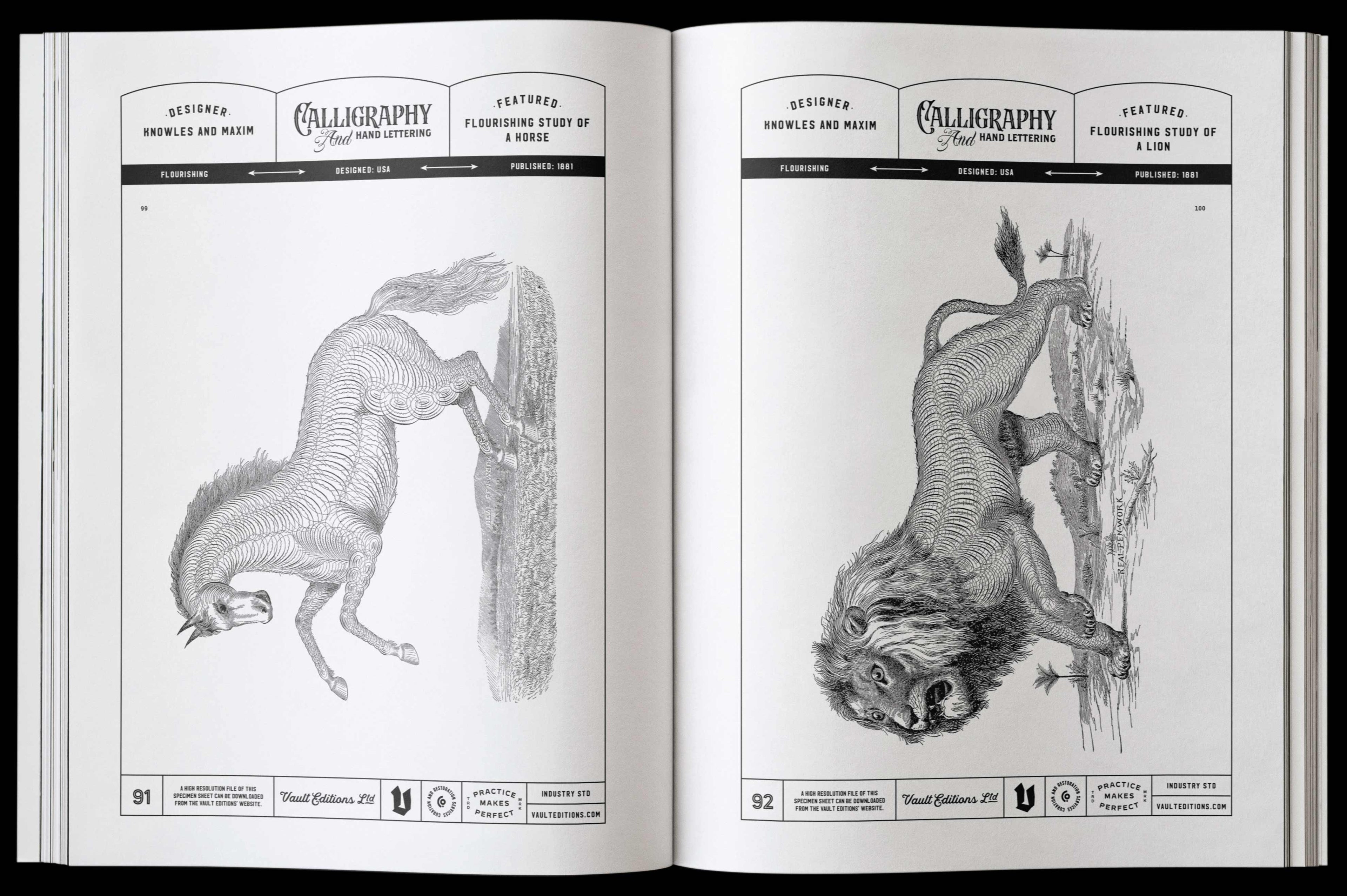 Vault Editions The Essential Calligraphy & Lettering Reference Book by James Kale