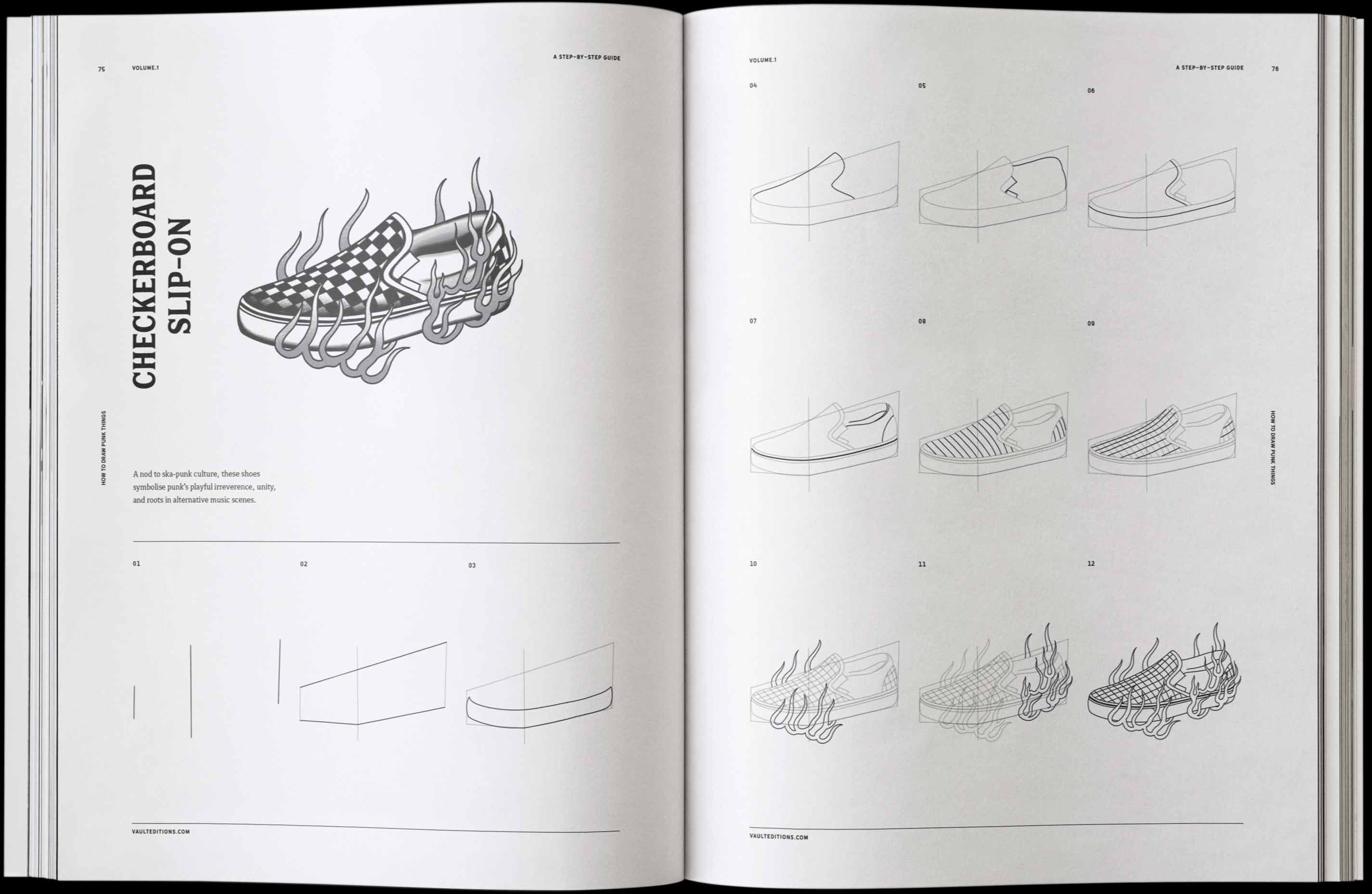 Vault Editions How to Draw Punk Things Book by James Kale