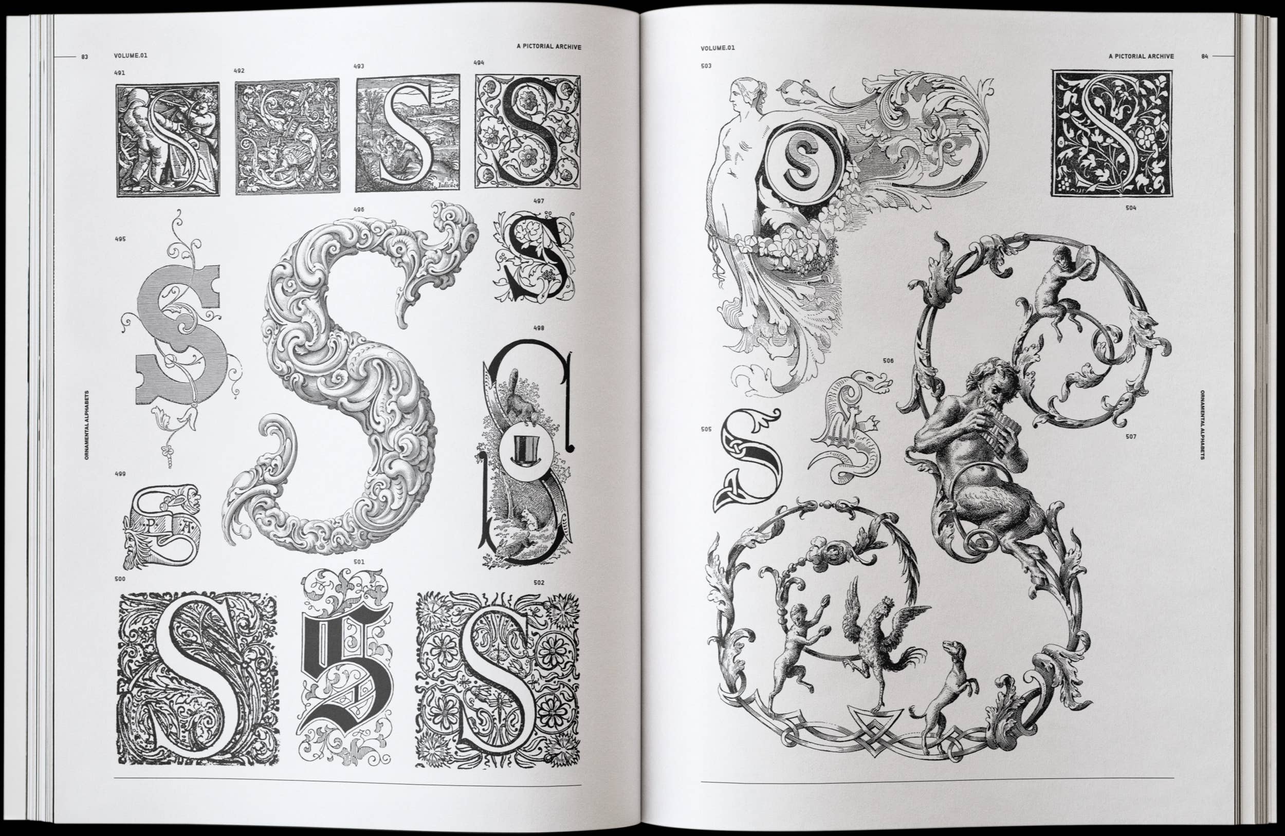 Vault Editions Ornamental Lettering: Initials & Decorative Alphabets Book by James Kale
