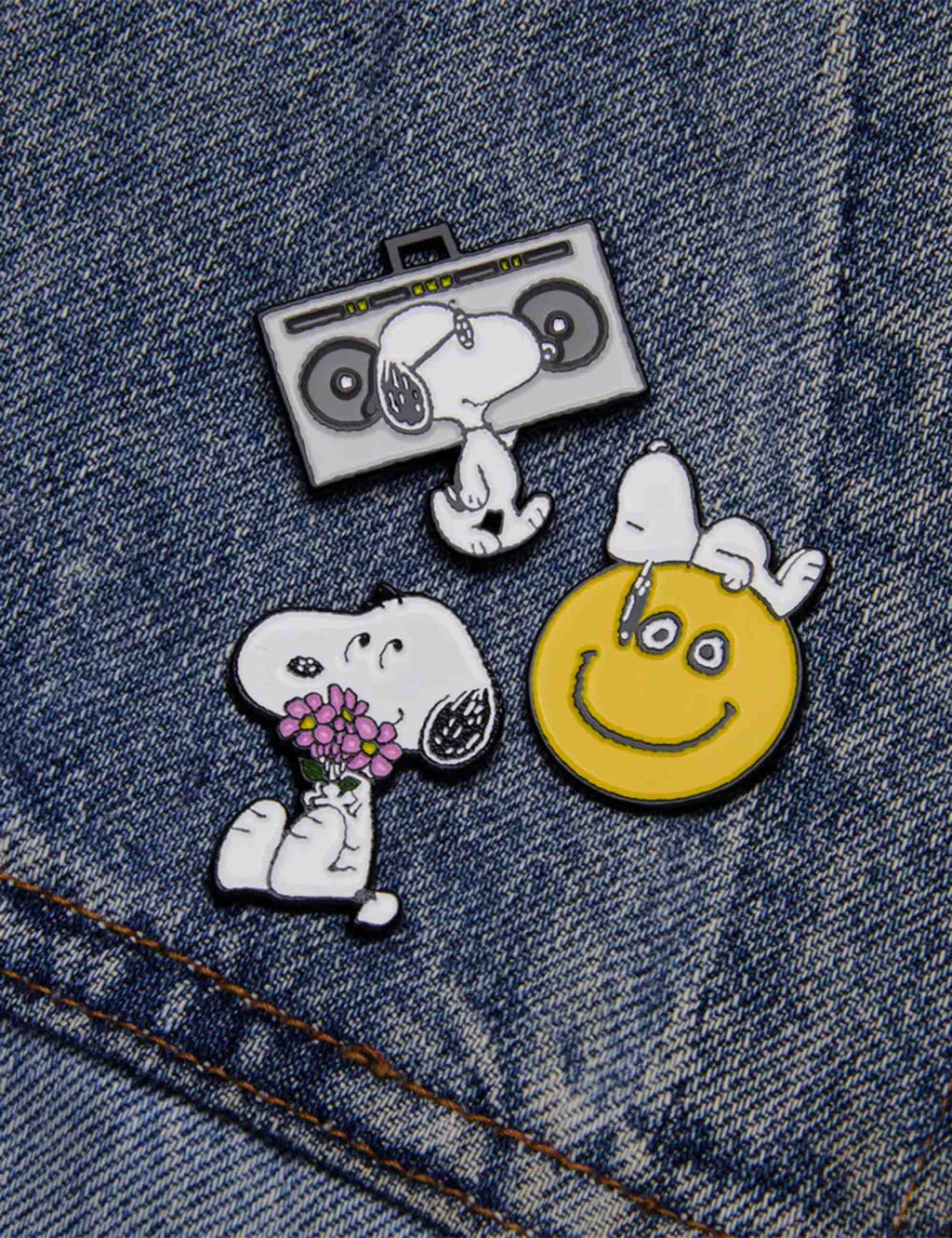Snoopy Enamel Pin Badge - Umbrella