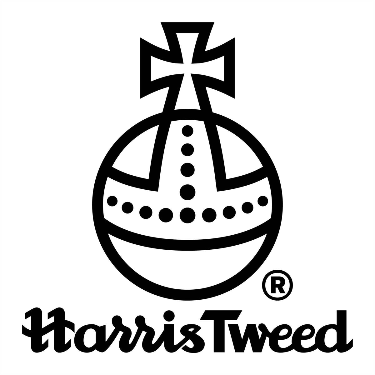 Harris Tweed logo mark with circular emblem and wordmark