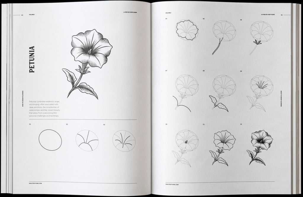 How to Draw Flowers Book by James Kale