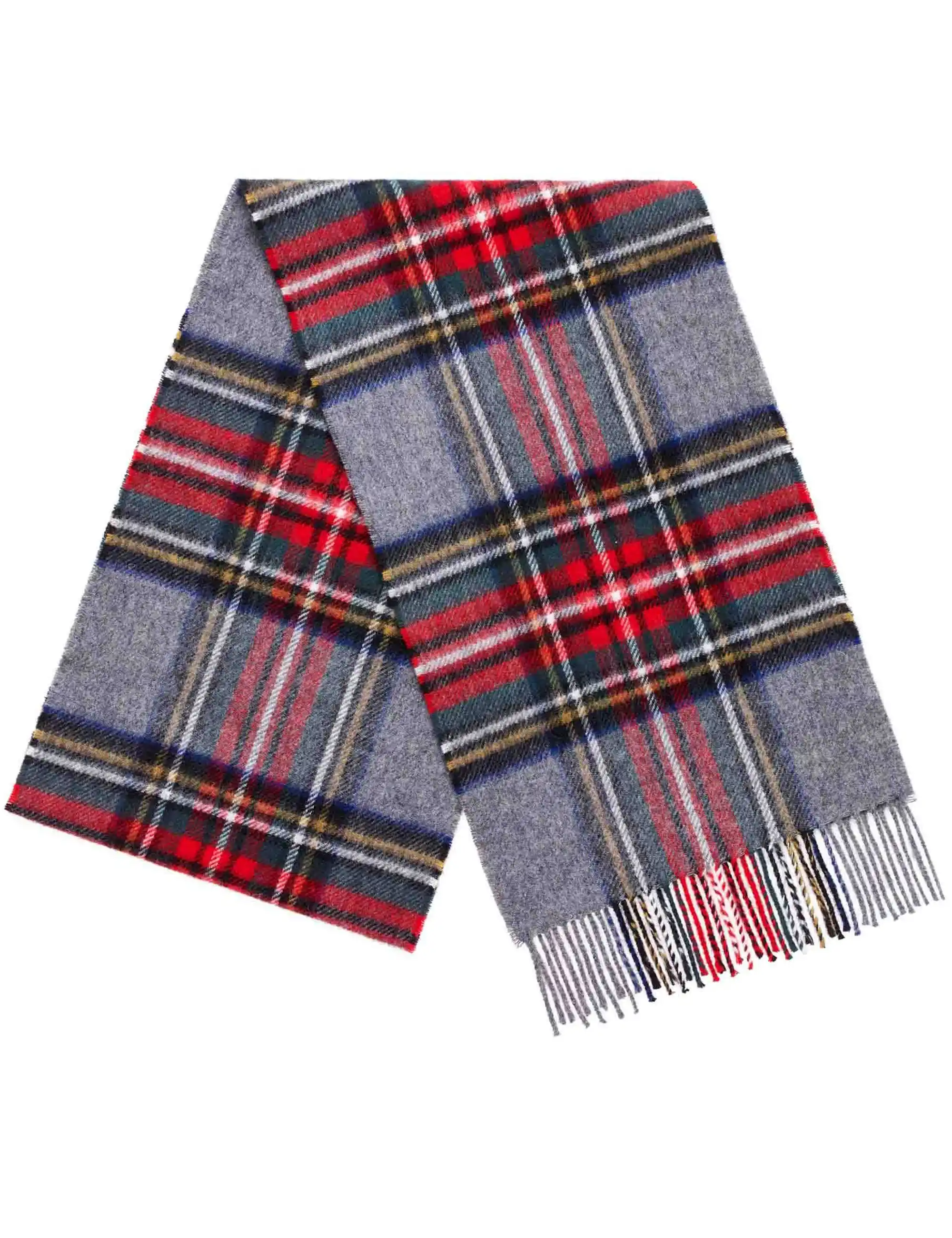 Bronte by Moon Grey Stewart Merino Wool Tartan Scarf
