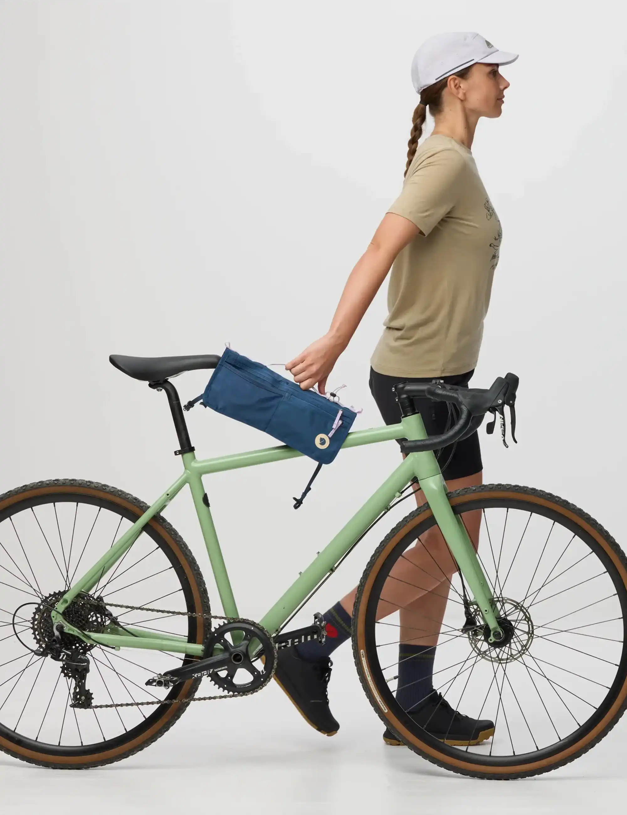 Fjallraven Hoja Bike Frame Fold Bag - Clay