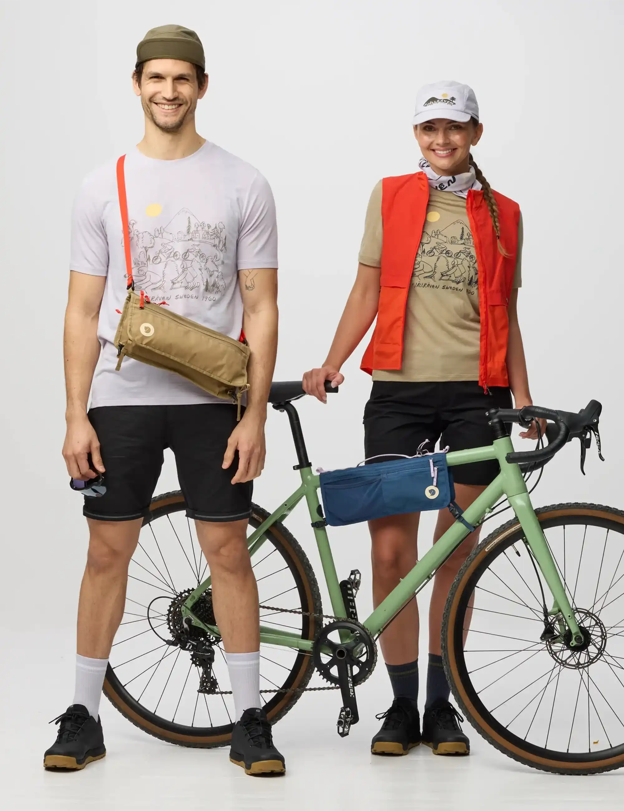 Fjallraven Hoja Bike Frame Fold Bag - Clay