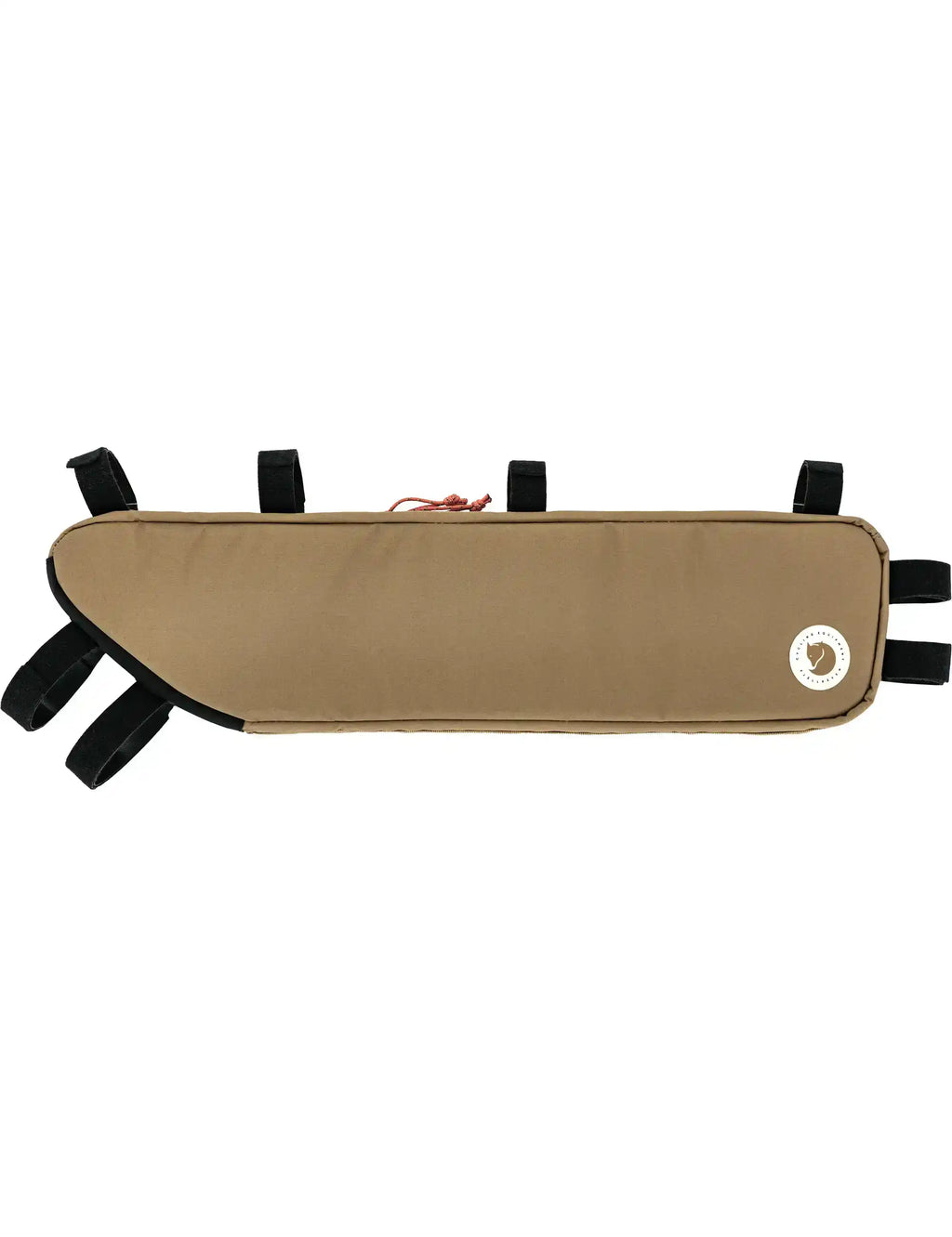 Clay medium frame bag with black shoulder straps, front round logo detail