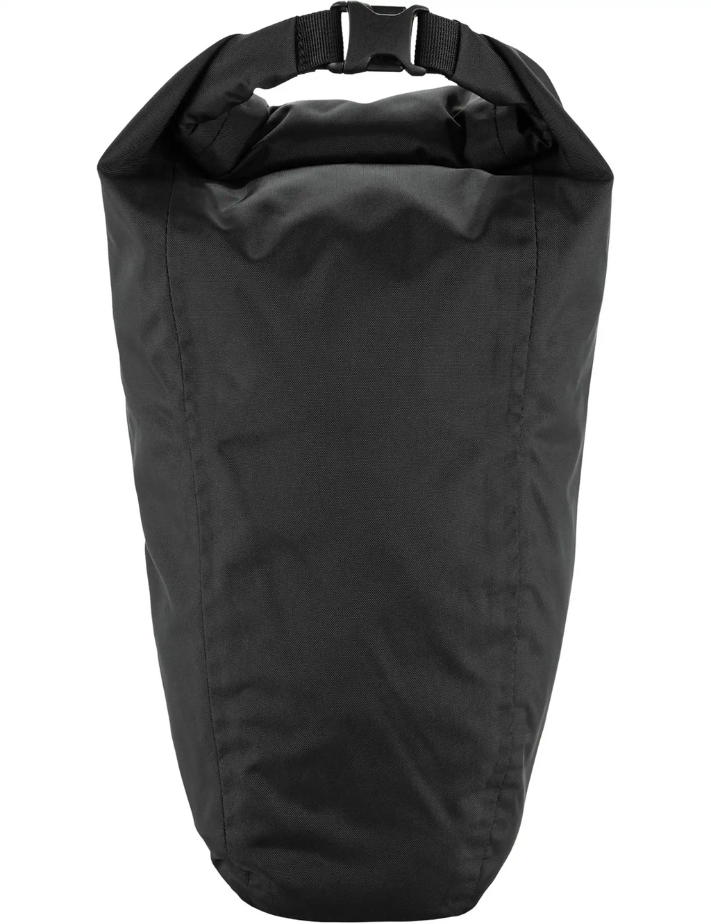 Black 3L drybag with roll-top closure and adjustable carry straps