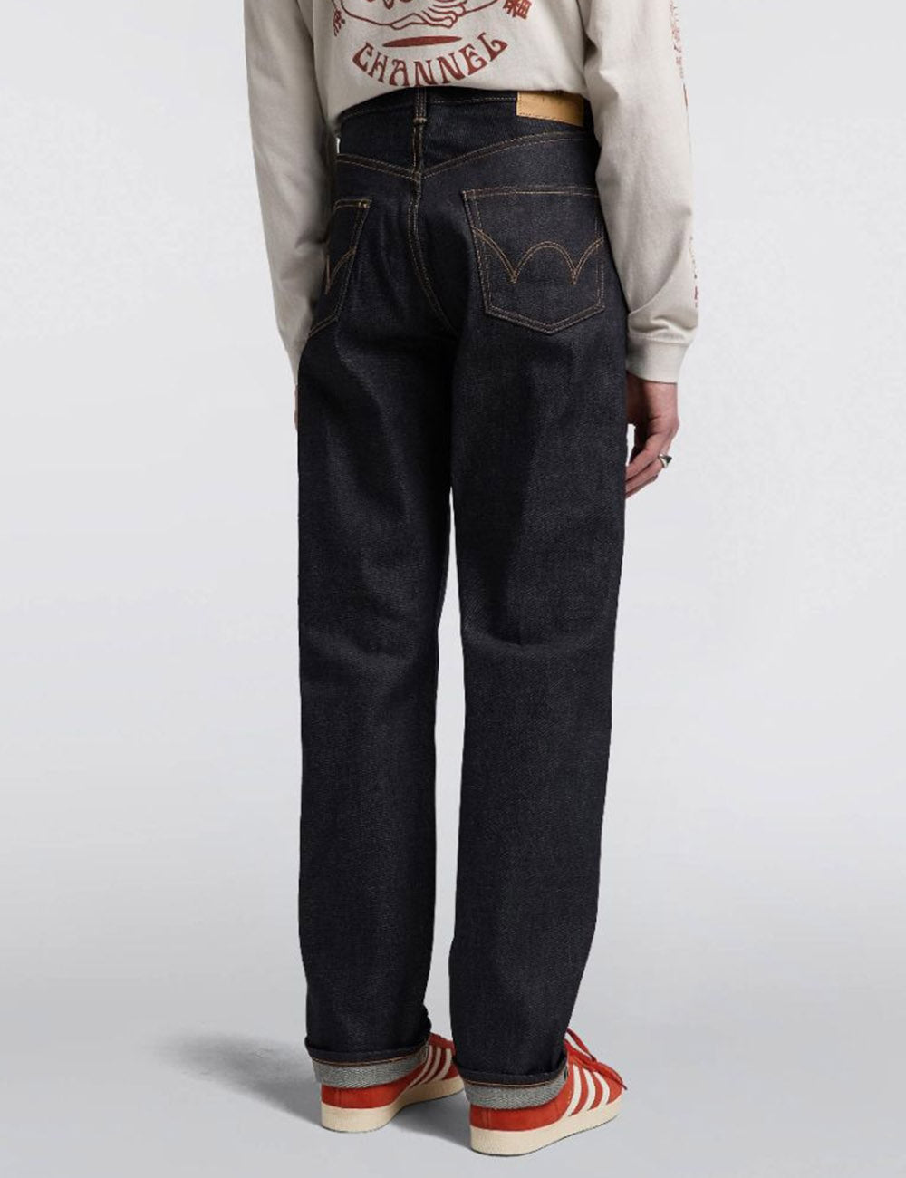 Edwin Jeans Regular Straight Red Selvedge Jeans - Blue, Unwashed