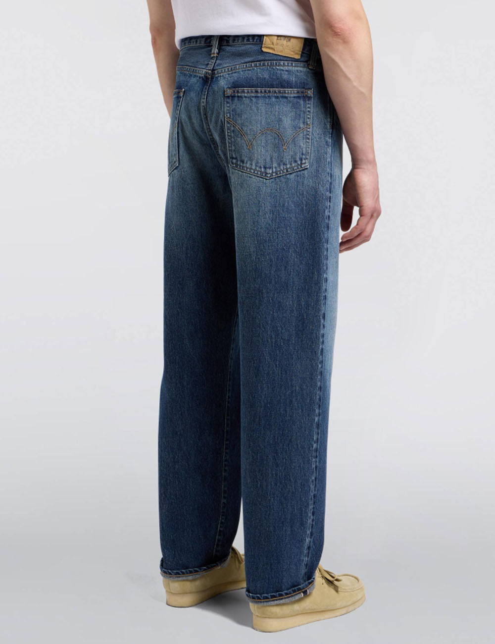 Edwin Jeans Loose Red Selvedge Jeans - Blue, Dark Used Wash