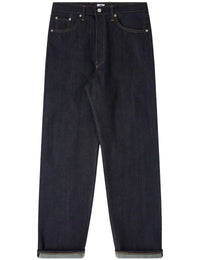 Loose Red Selvedge Jeans - Blue, Unwashed