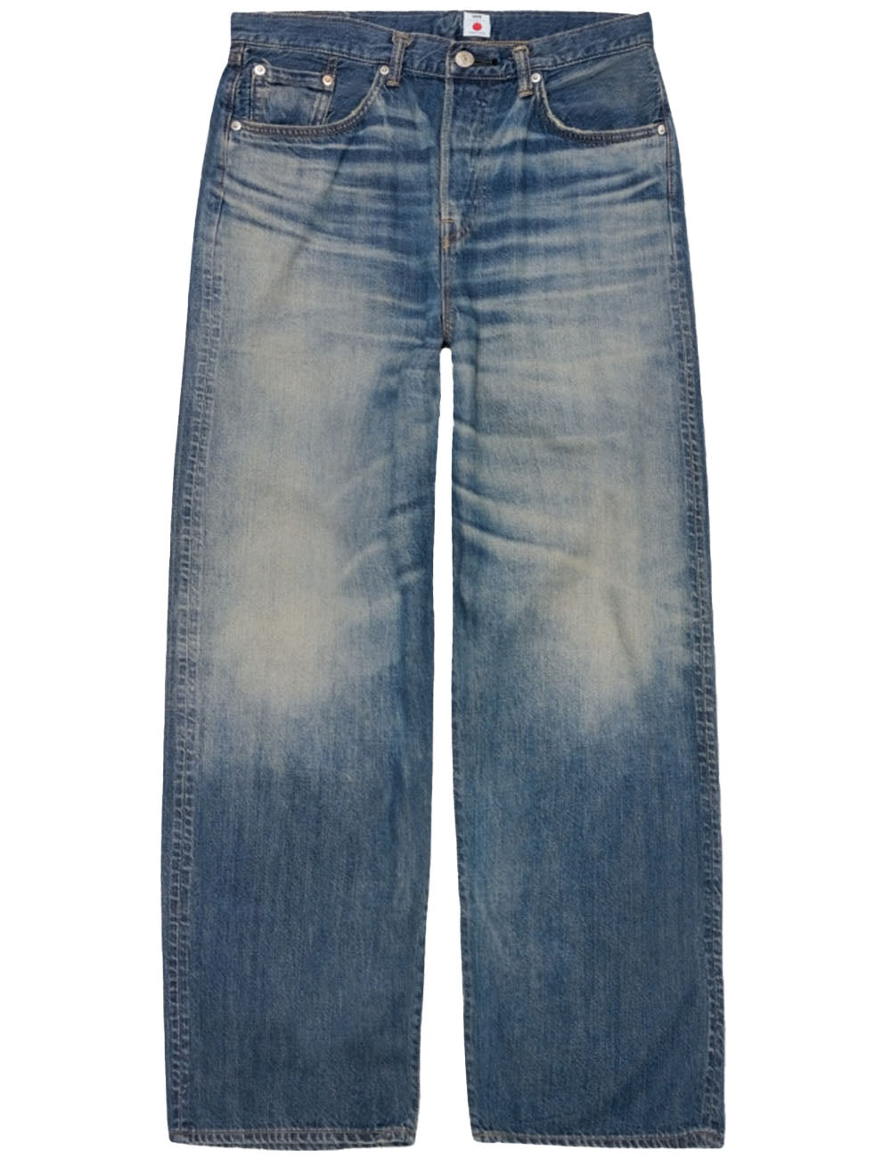 Edwin Jeans Wide Red Selvedge Jeans - Blue, Dark Used Wash